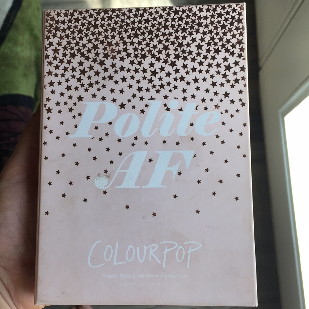 COLOURPOP POLITE AF SUPER SHOCK SHADOW SET